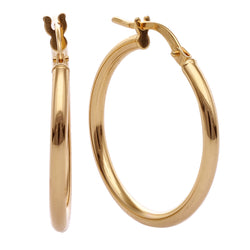 Classic Round Hoops 9ct gold