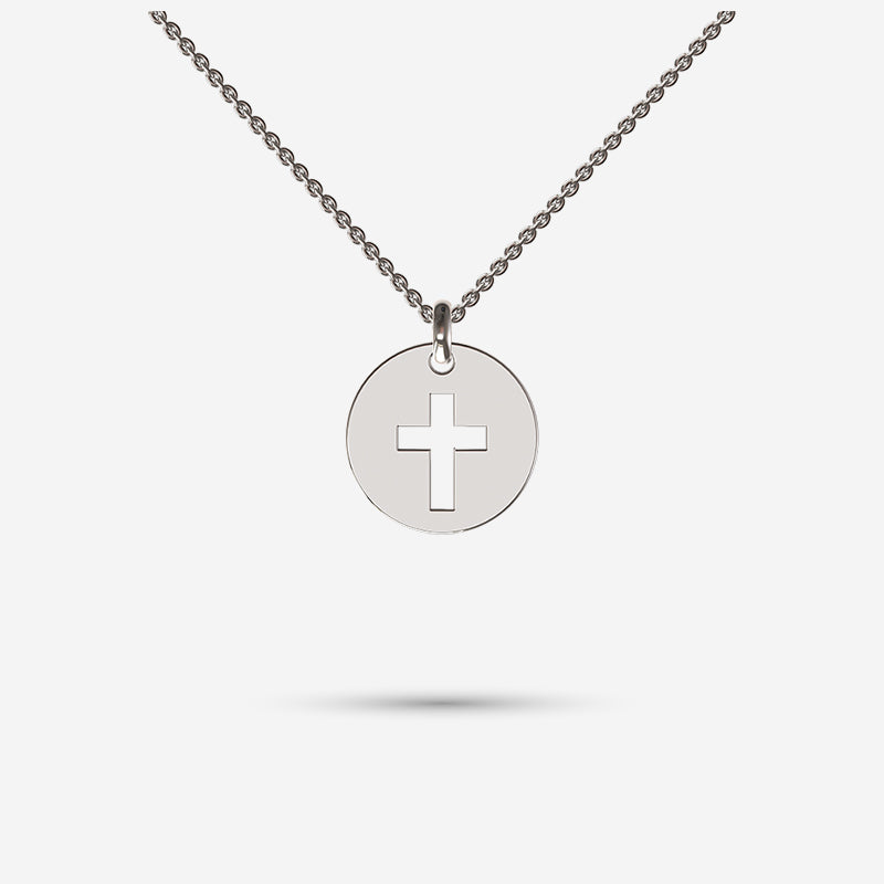 Cross Disc Necklace