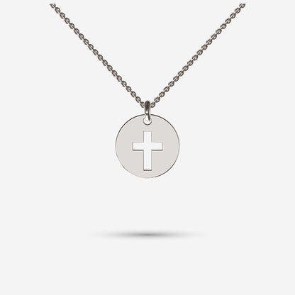 Cross Disc Necklace