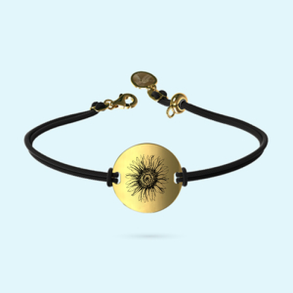 Sunflower Cord Bracelet