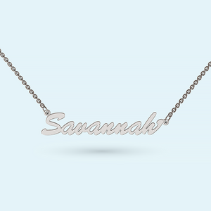 Name Necklace Silver